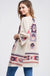 Aztec kimono cardigan