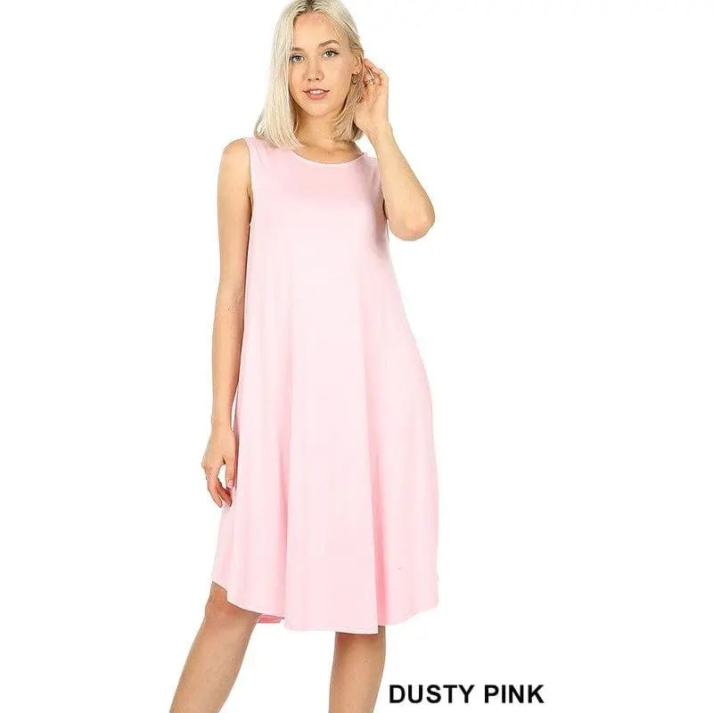 sleeveless dress