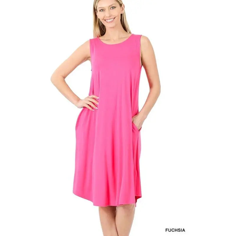 sleeveless dress