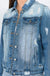 Distressed basic denim jackets American Bazi