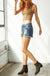 Kancan mid rise distressed denim shorts KanCan
