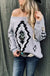 Aztec Printed Pullover Sweater LECCE