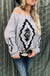Aztec Printed Pullover Sweater LECCE