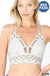 Crochet lace bralette with bra pads Zenana