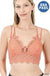 Crochet lace bralette with bra pads Zenana