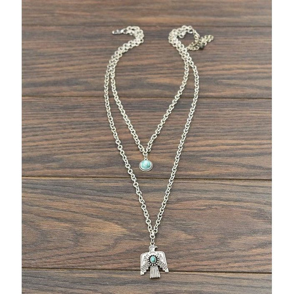 Thunderbird turquoise necklace