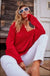 Frayed v neck sweater Main Strip