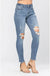 Knee destroyed skinny jeans Judy Blue