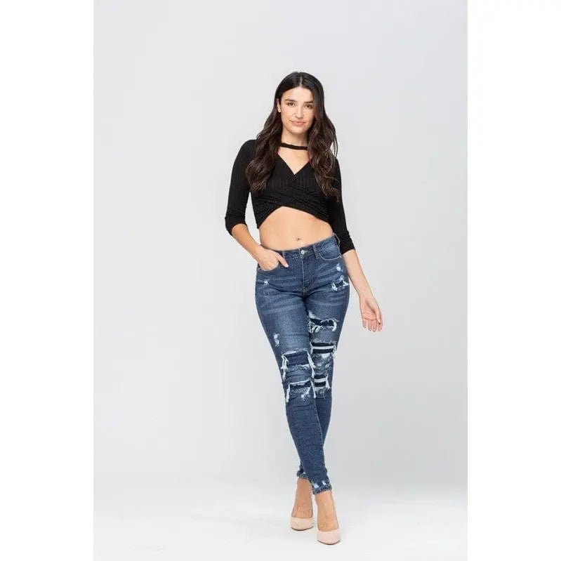 Judy Blue Patched Destroy Skinny