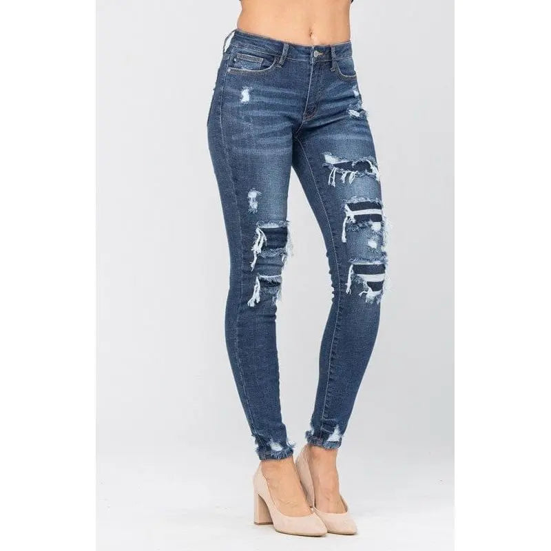 Judy Blue Patched Destroy Skinny
