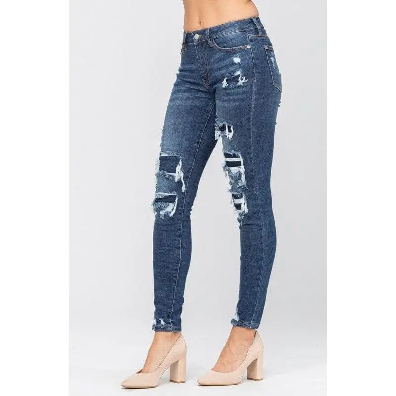 Judy Blue Patched Destroy Skinny