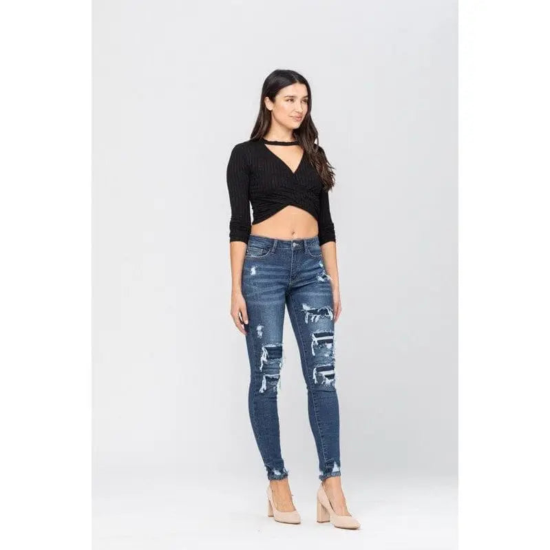 Judy Blue Patched Destroy Skinny