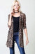 ANIMAL PRINT CARDIGAN LECCE