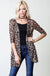 ANIMAL PRINT CARDIGAN LECCE