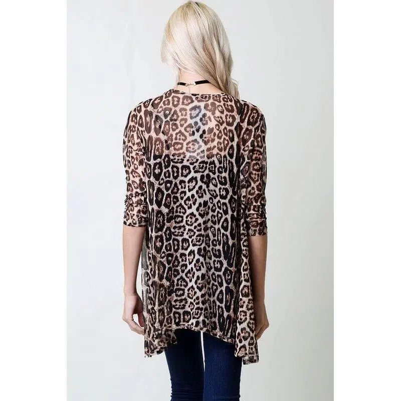 ANIMAL PRINT CARDIGAN LECCE