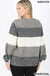 Melange color block balloon sleeve sweater LECCE