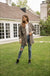 Leopard print fur jacket