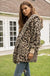 Leopard print fur jacket