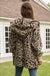 Leopard print fur jacket