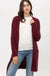 Popcorn Eyelash Open Front Long Line Cardigan Love tree