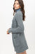 Popcorn Eyelash Open Front Long Line Cardigan Love tree