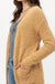 Popcorn Eyelash Open Front Long Line Cardigan Love tree