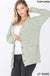 LONG SLEEVE POPCORN BUTTON DOWN CARDIGAN Zenana