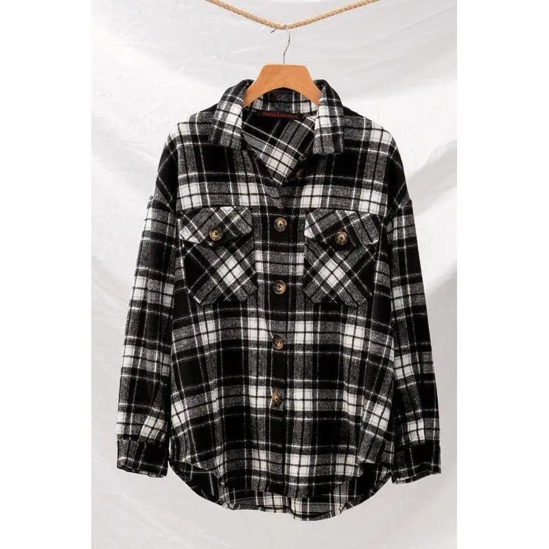 Chaqueta oversize a cuadros