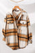 Women's Checkered Oversized Button-Down Jacket - Plaid Casual Coat LECCE