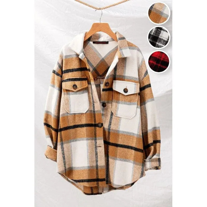 Chaqueta oversize a cuadros