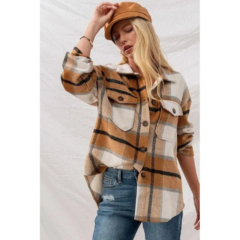 Chaqueta oversize a cuadros
