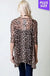 LEOPARD PRINT CHIFFON CARDIGAN PLUS  SIZE LECCE