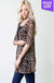 LEOPARD PRINT CHIFFON CARDIGAN PLUS  SIZE LECCE