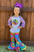 TIE DYE PRINTED RAGLAN WITH TIE DYE BELL PANTS LECCE
