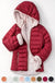 Sherpa fleece lined puffer jacket w hood