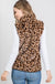 Animal Print Padded Vest With Side Pockets Detail LECCE