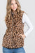 Animal Print Padded Vest With Side Pockets Detail LECCE
