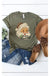 Leopard hat retro santa graphic tee L&B