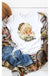 Leopard hat retro santa graphic tee L&B
