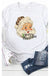 Leopard hat retro santa graphic tee L&B