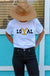Loyal yellowstone boutique style tee LECCE