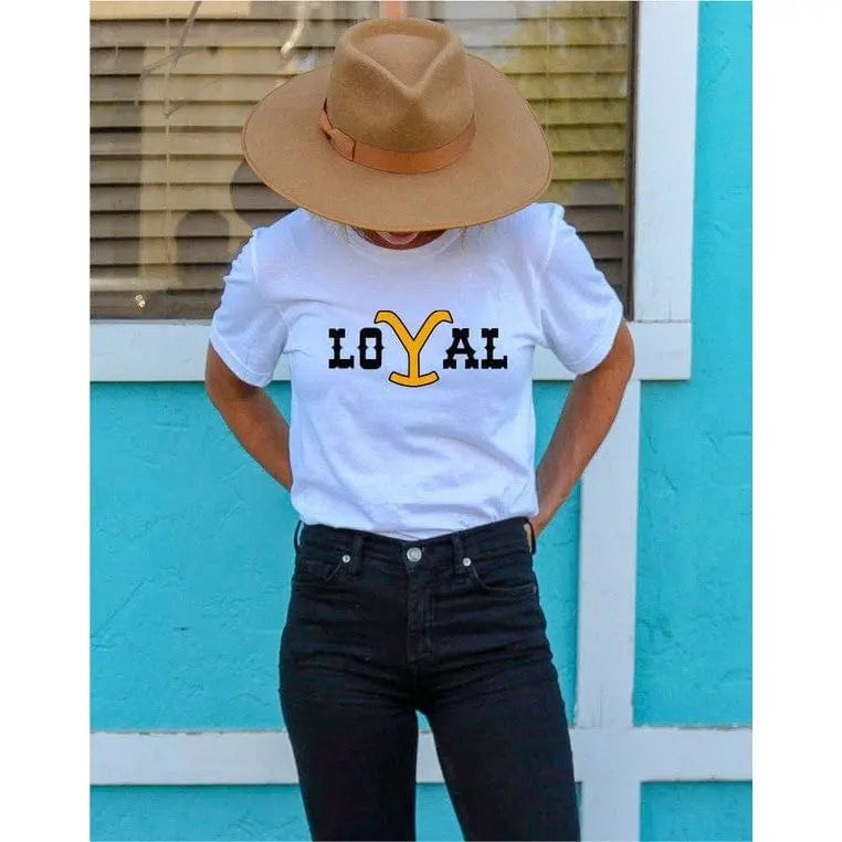 Loyal yellowstone boutique style tee LECCE