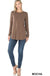 Contrast side panel leopard print long sleeve top LECCE