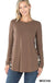 Contrast side panel leopard print long sleeve top LECCE