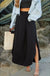Smocking waist maxi skirt with side pocket Ninexis