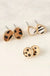 3 Multi Animal Pattern Stud Earrings set LECCE