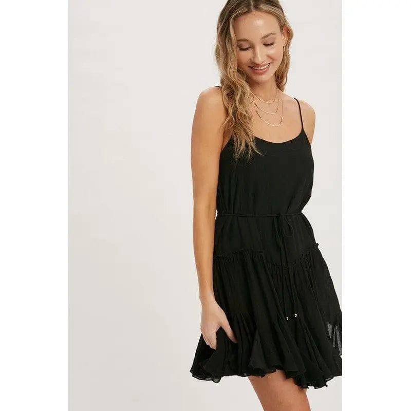 Ruffled swing cami dress LECCE