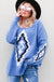 Aztec Printed Pullover Sweater LECCE