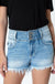 Kancan high rise hem detail shorts