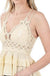 Corchet lace peplum cami